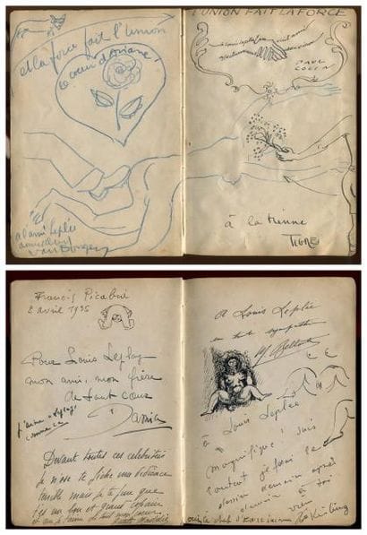 LIBER AMICORUM de Louis LEPLÉE. 28 pages...