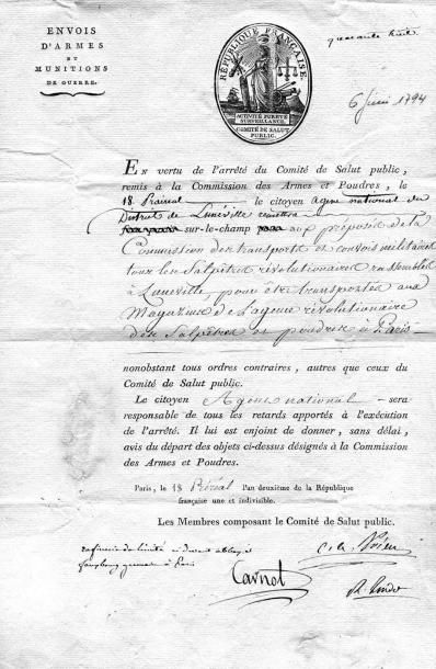 RÉVOLUTION FRANÇAISE. Réunion de quatre pièces...