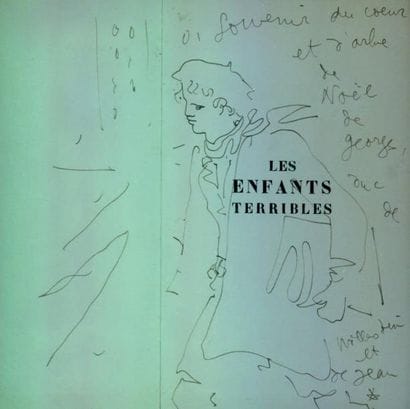COCTEAU (Jean)
Dessin original à l'encre,...
