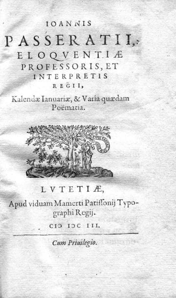 PASSERAT (Jean)
Eloquentiae professoris et...