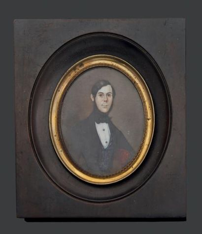 Ecole du XIXème siècle
Portrait d'homme en...
