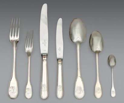 RAVINET DENFERT
Partie de ménagère en argent,...