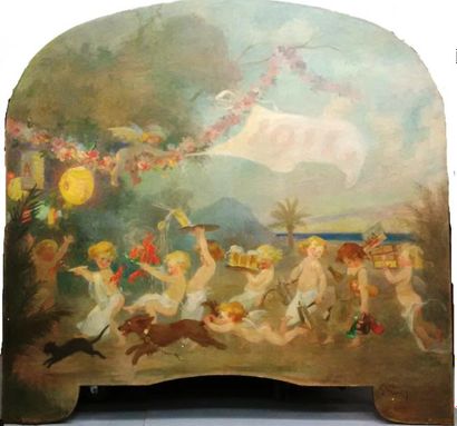 Jules Grün (1868-1934)
Frise d'enfants cuisiniers,...