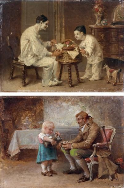 Paul Léon JAZET (1848-1918)
Pierrot avec...