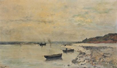 Victor BINET (1849-1924)
Bord de rivière....
