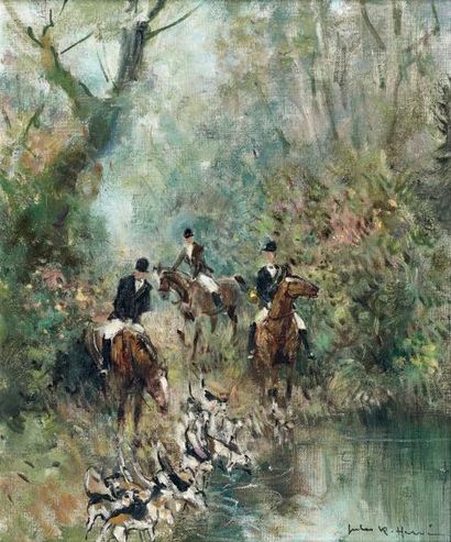 Jules-René HERVÉ (1887-1981)
Chasse à courre....