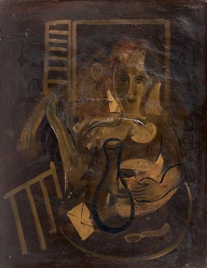 Francisco BORES (1898-1972)
Femme devant...