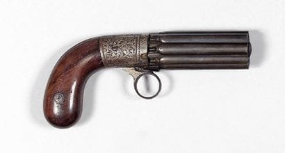 Revolver poivrière à percussion, huit coups,...