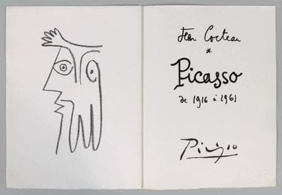COCTEAU (Jean)
Picasso de 1916 à 1961. Lithographie...