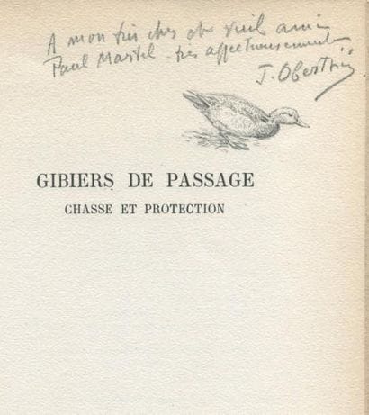 OBERTHÜR (Joseph)
Gibiers de passage. Chasse...
