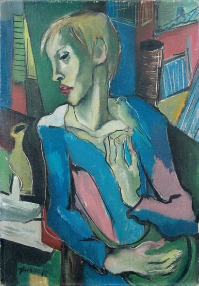 Georges ARTEMOFF (1892-1965)
Enfant à l'oiseau...