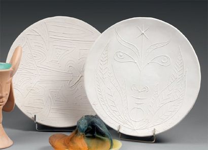 D'après Jean COCTEAU (1889- 1963)
Plat, 