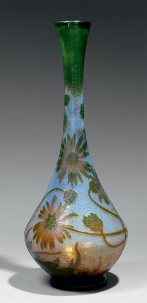 DAUM
grand vase balustre à col soliflore...
