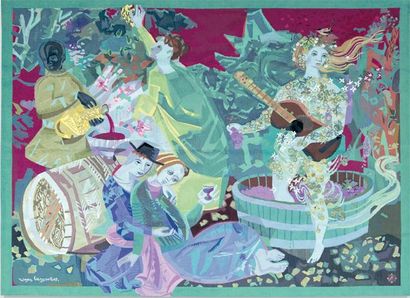 Roger BEZOMBES (1913-1994)
Les vendanges....