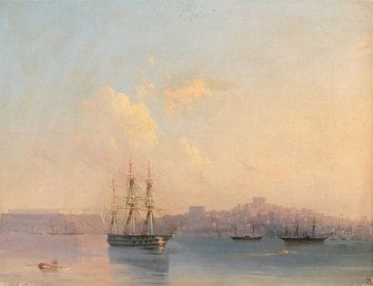 Ivan AIVAZOVSKY (1817-1900)
Bateaux dans...