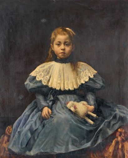 Attribué à Alfred SWIEYKOWSKI (1869-1953)
Portrait...