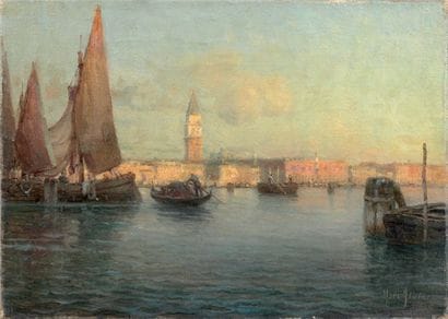 Marc ALDInE (1912-1975)
Vue de Venise. Huile...
