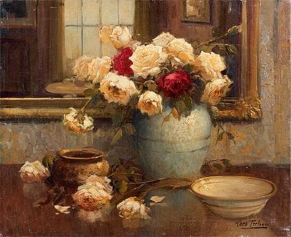 Kees TERLOUW (1890-1948)
Vase de roses et...