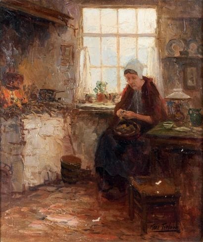 Kees TERLOUW (1890-1948)
Intérieur en Brabant....