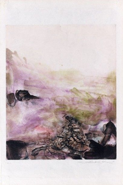 Zao WOU - KI (1921-2013)
Planche pour Canto...