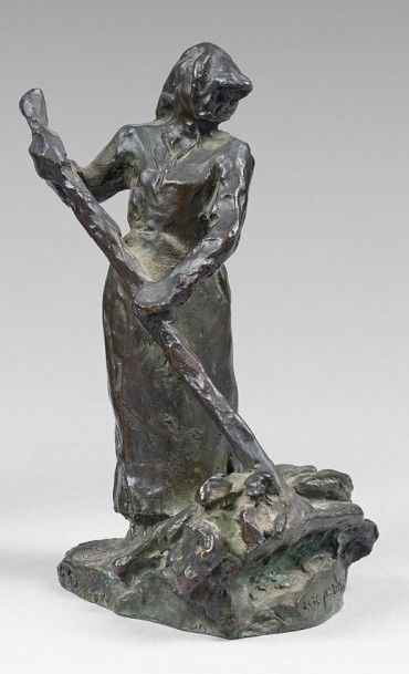Aimé-Jules DALOU (1838-1902)
La faneuse....