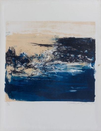 Zao WOU - KI (1921-2013)
Sans titre. 1969....