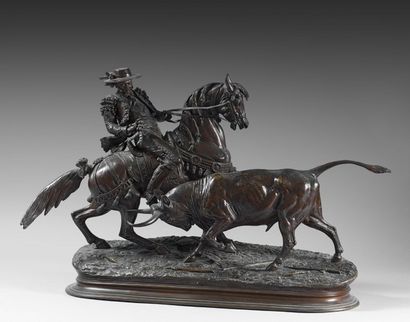 D'après Edouard Paul DELABRIERRE (1829-1912)
Taureau...