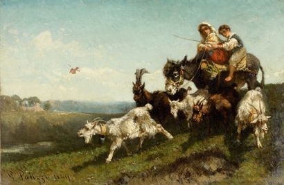 Giuseppe Palizzi (1812-1888)
Enfants sur...