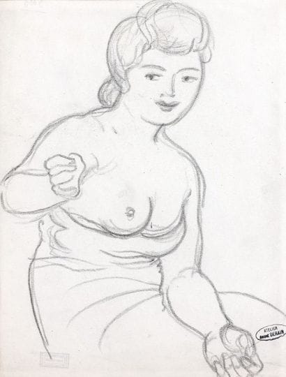 André DERAIN (1880-1954)
Femme assise au...