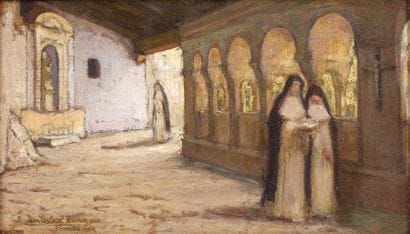 Jean Gabriel DOMERGUE (1889-1962)
Le cloître...