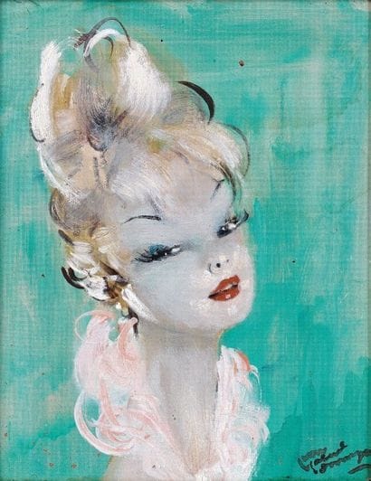 Jean-Gabriel DOMERGUE (1889-1962)
Mary. Huile...