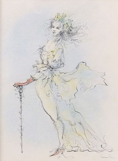 Léonor FINI (1908-1996)
Jeune femme costumée....