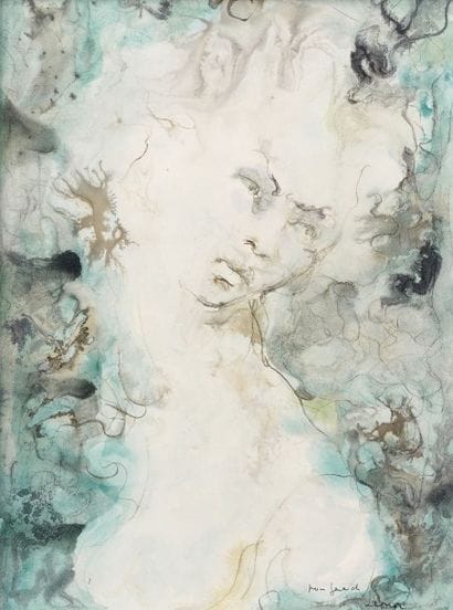 Léonor FINI (1908-1996)
Portrait. Aquarelle...