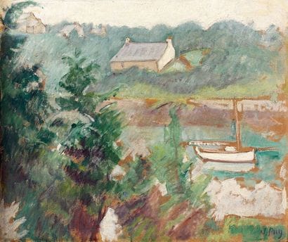 Jean PUY (1876-1960)
Barque sur la rivière...