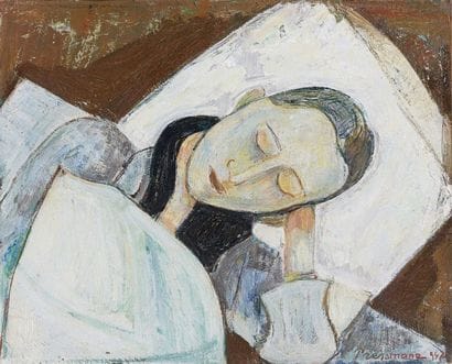 Joseph PRESSMANE (1904-1967)
Femme endormie,...