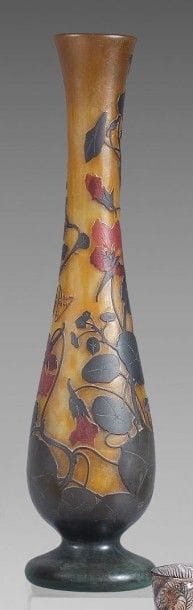 Etablissements DAUM, à Nancy
Grand vase balustre...