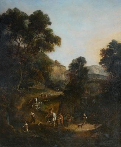 École FLAMANDE du XVIIIème siècle
Villageois...