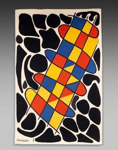D'aprés Alexander CALDER (1898-1976)
Noir...