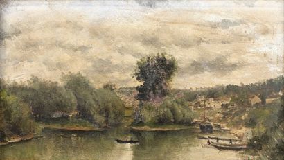 Attribué à Stanislas LEPINE (1835-1892)
Les...