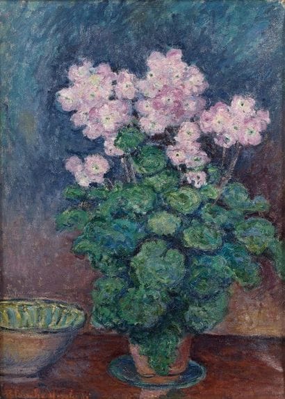 Blanche HOSCHEDE MONET (1865-1947)
Primevères....