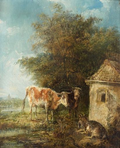 Jan KOBEL III (1800-1838)
Deux vaches et...