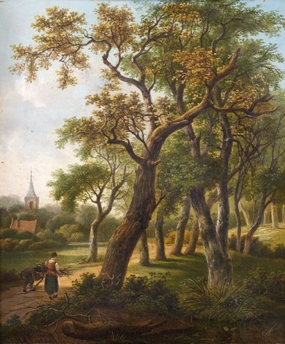 Marinus Adrianus Ier KOEKKOEK (1807-1868)
Ramasseuse...
