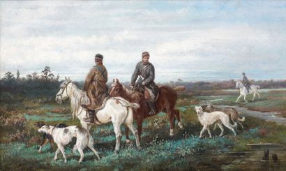 Nicolas SVERCHKOV (1817 - 1898)
Chasseurs...