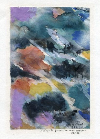 Jean LE MOAL (1909- 2007)
Composition abstraite,...
