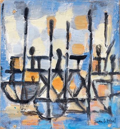 Jean LE MOAL (1909- 2007)
Bateaux au Crotoy....