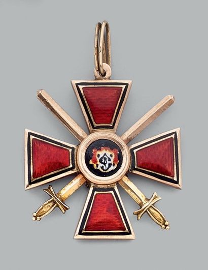 RUSSIE. Ordre de Saint Wladimir: Croix à...
