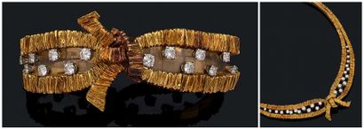 MELLERIO, Paris
Bracelet et collier en or...