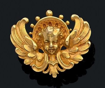 WIESE
Petite broche en or jaune (750) en...