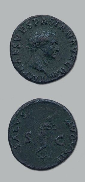 Lot: 2 exemplaires: Vespasien (C.439) et...
