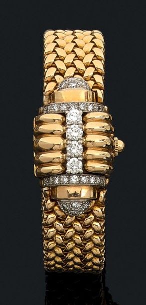 ESKA
Montre-bracelet de dame en ors jaune...